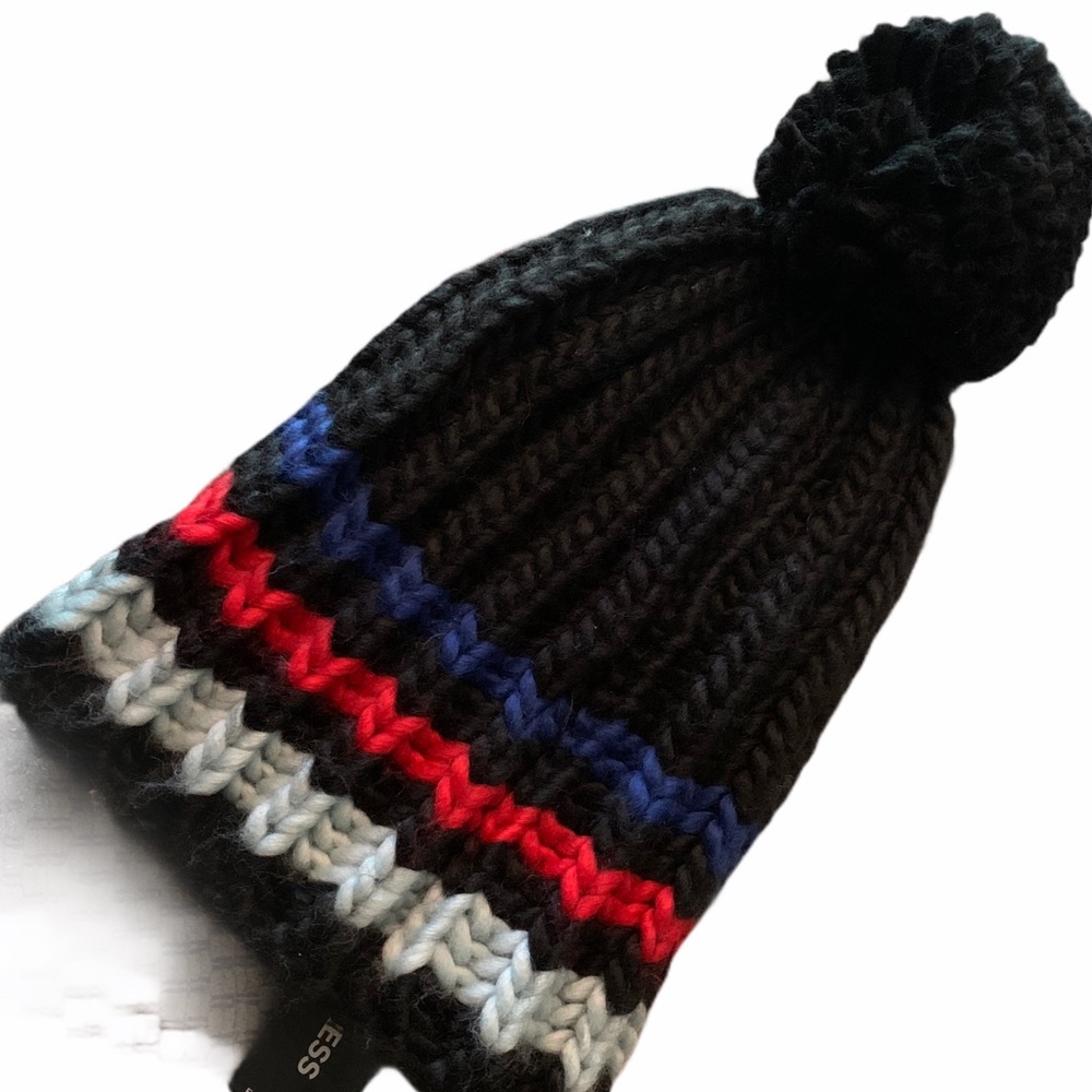 Express Stripe Ribbed Beanie Toboggan‎